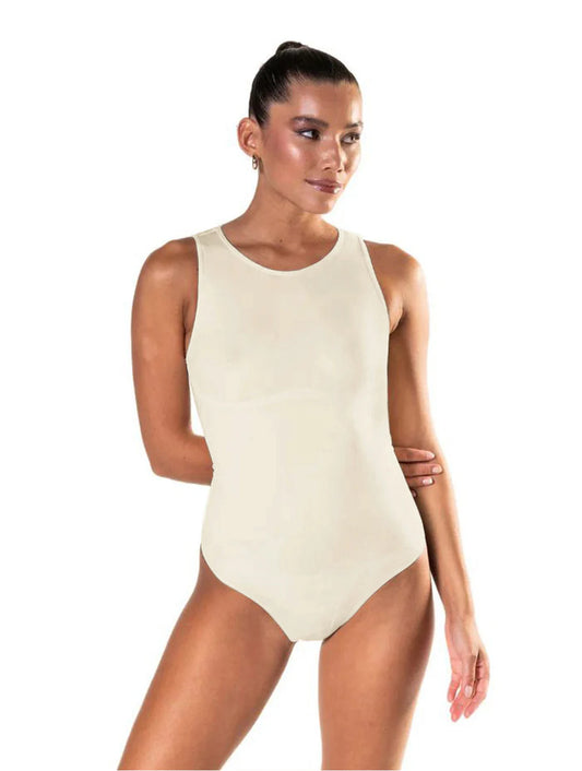 Round Neck Thong Snatched Bodysuit