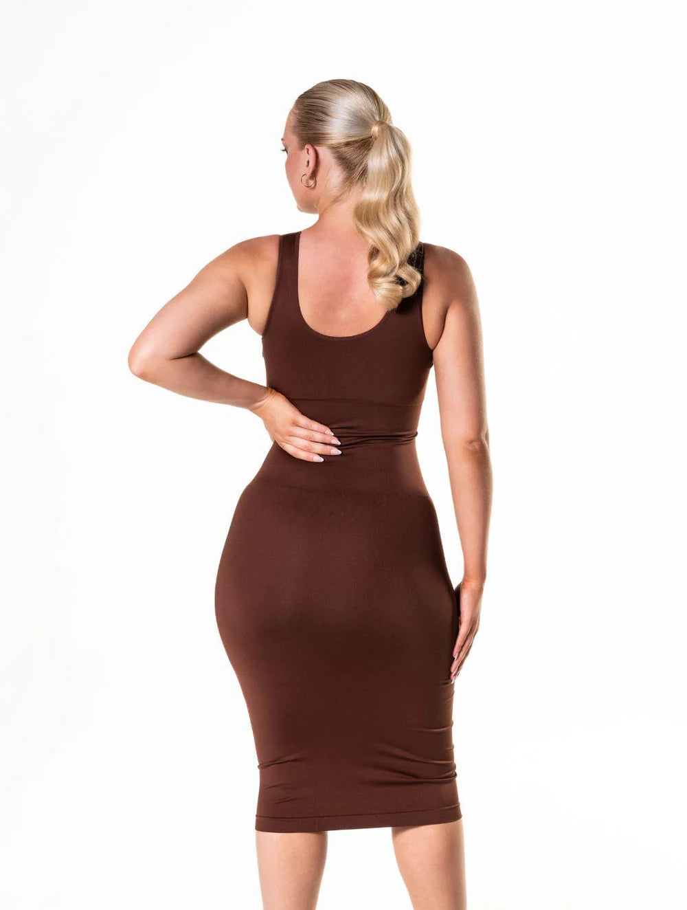 Sleeveless Shapewear Maxi Snatched Dress