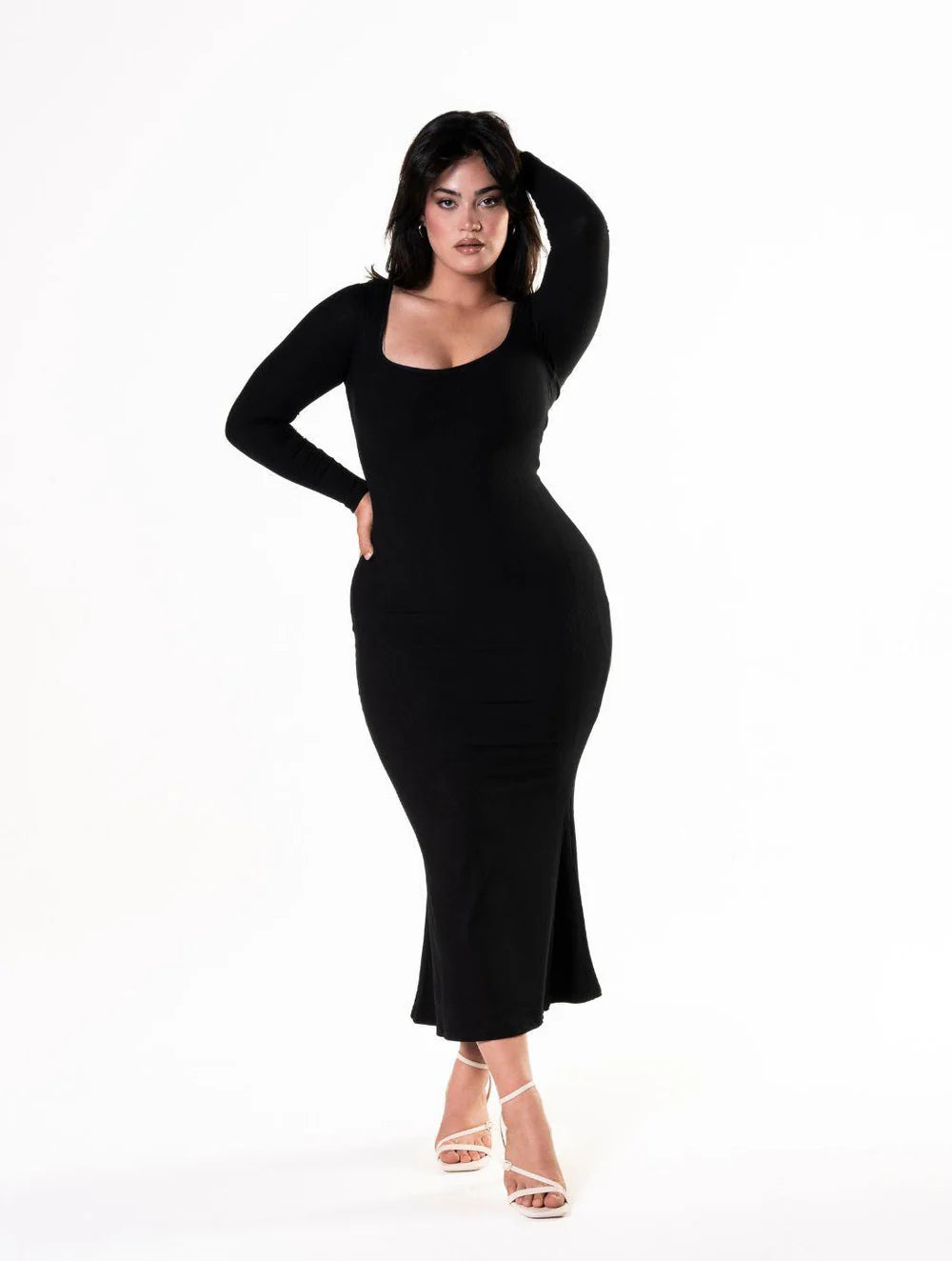 Shapewear Long Sleeve Snatched Dress