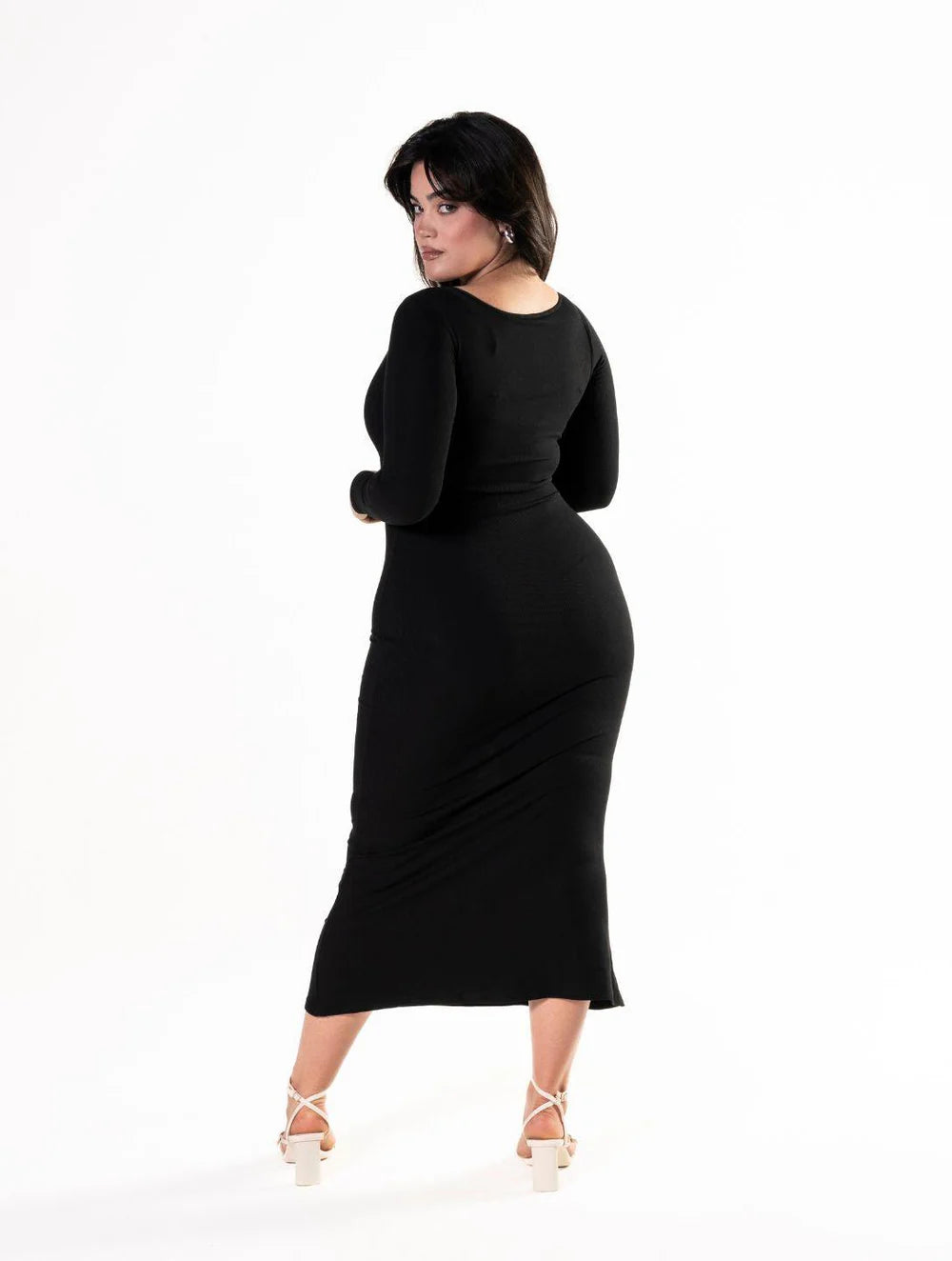 Shapewear Long Sleeve Snatched Dress