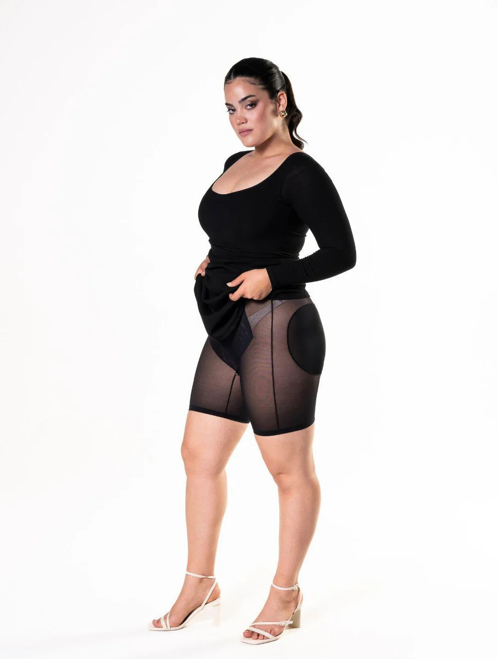 Shapewear Long Sleeve Snatched Dress