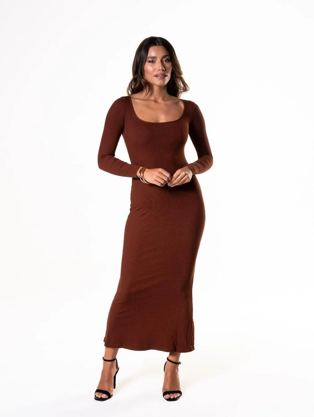 Shapewear Long Sleeve Snatched Dress