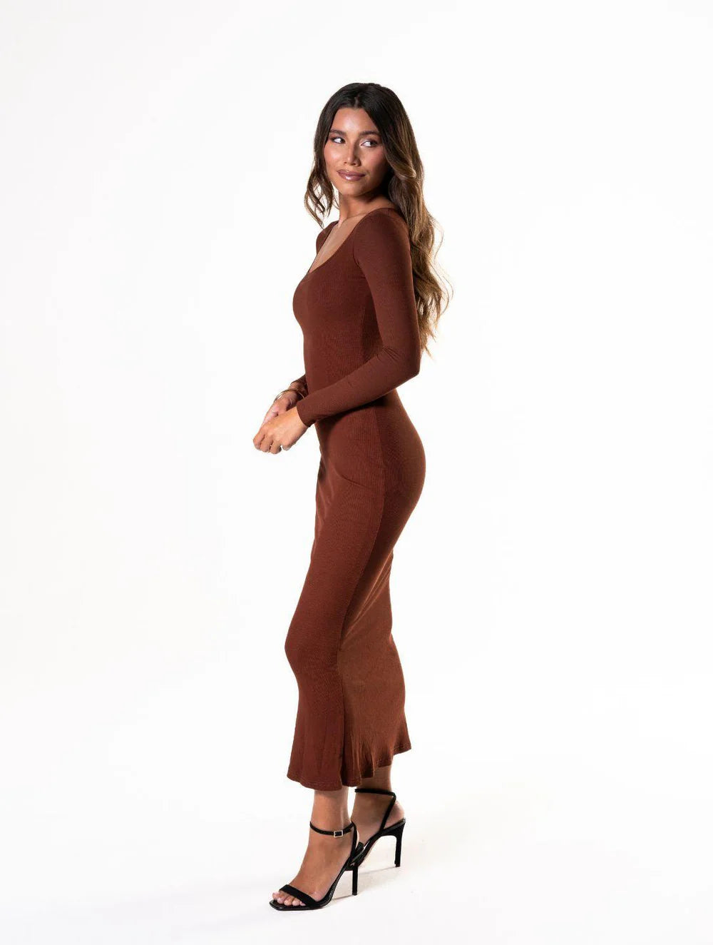 Shapewear Long Sleeve Snatched Dress