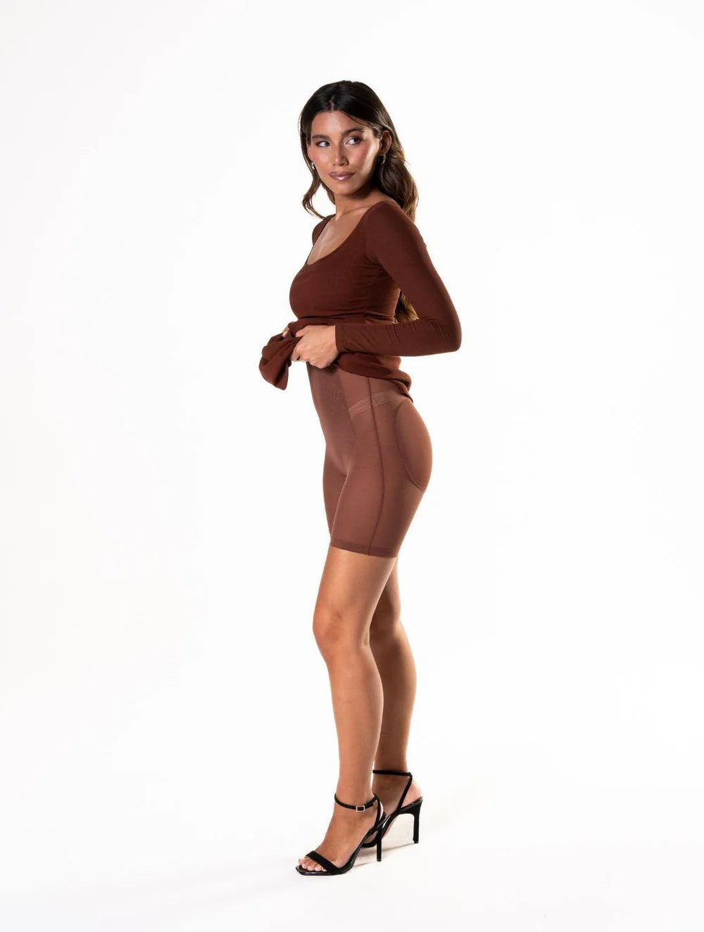 Shapewear Long Sleeve Snatched Dress