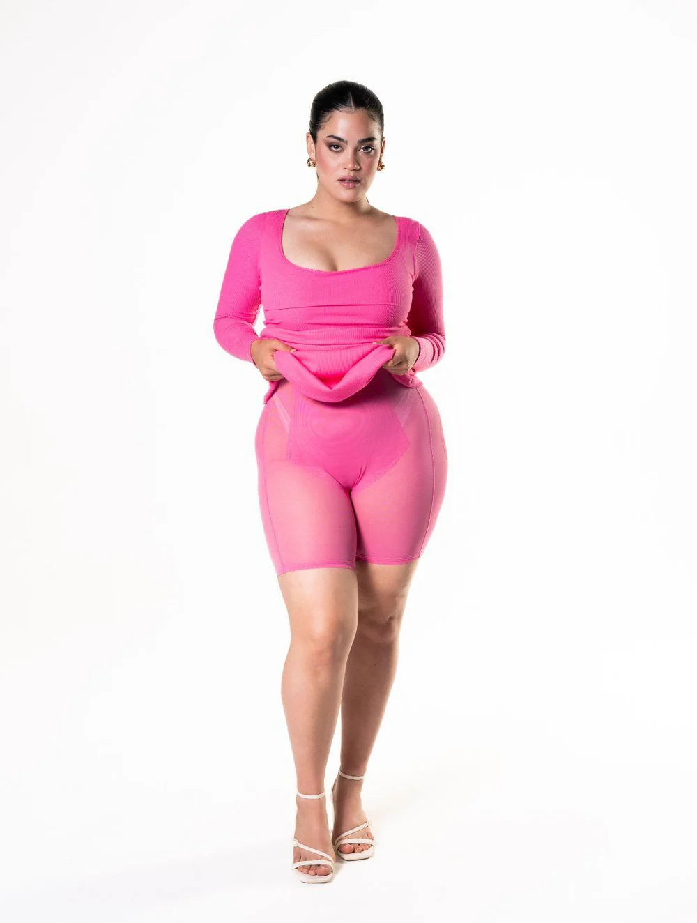 Shapewear Long Sleeve Snatched Dress